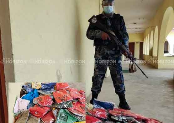 Control of illegal materials by the Armed Police in Nepal India border of Kapilvastu
