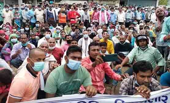 farmers protest at nawalparasi